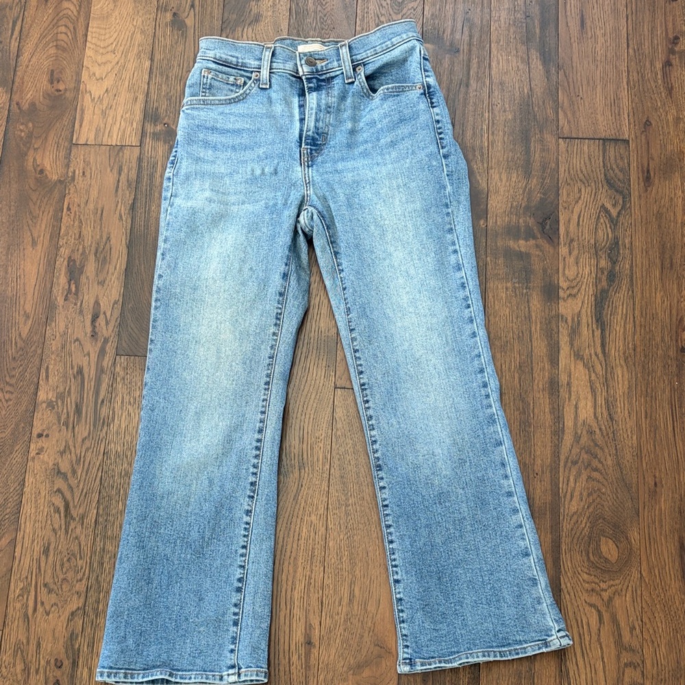 Levi’s high waist crop flares